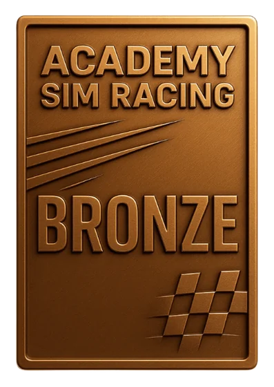 Academy Sim Racing Bronze membership badge