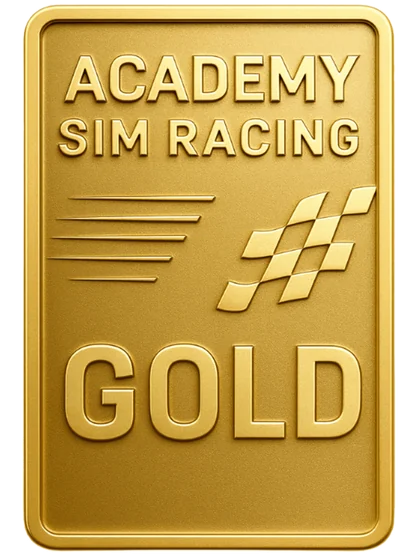 Academy Sim Racing Gold membership badge